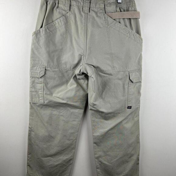 5.11 Tactical Series  Pants Women's 10 Gray Beige Double Knee Utility - Picture 2 of 5